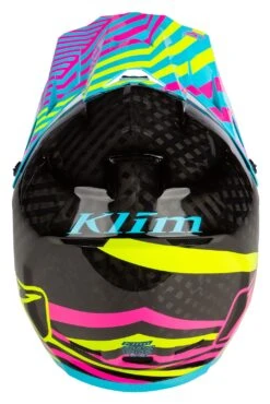 Klim F3 Carbon Illusion Off-Road Helmet -Klim klim f3 carbon illusion off road helmet black pink 3