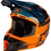 Klim F3 Carbon Pro Helmet 1 Klim F3 Carbon Pro Helmet -Klim klim f3 carbon pro helmet petrol orange