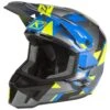 Klim F3 Carbon Raid Helmet -Klim klim f3 carbon raid helmet blue hi viz yellow