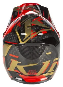 Klim F3 Carbon Raid Helmet -Klim klim f3 carbon raid helmet red gold 4