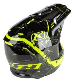Klim F3 Recoil Helmet -Klim klim f3 recoil helmet hi viz yellow black 4
