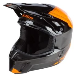 Klim F3 Verge Helmet -Klim klim f3 verge helmet orange black