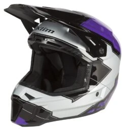 Klim F3 Verge Helmet -Klim klim f3 verge helmet purple silver