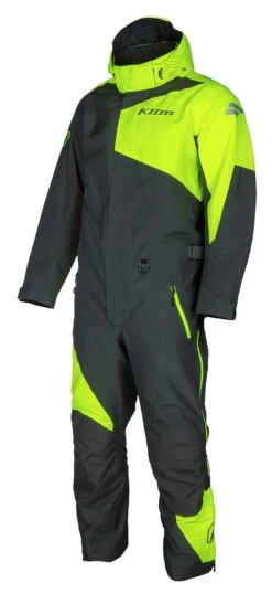 Klim Railslide One-Piece Suit -Klim klim railslide one piece suit grey hi viz yellow