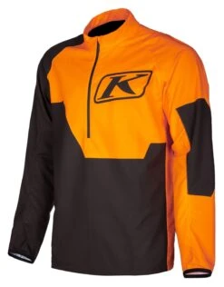 Klim Revolt Pullover Jacket -Klim klim revolt pullover jacket black orange 2