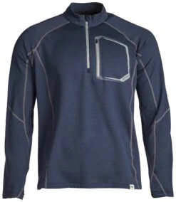 Klim Teton Merino Wool 1/4 Zip Shirt 12 Klim Teton Merino Wool 1/4 Zip Shirt -Klim klim teton merino wool zip blue 1