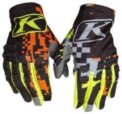 Klim XC Lite Gloves -Klim klim xc lite glove digital chaos orange
